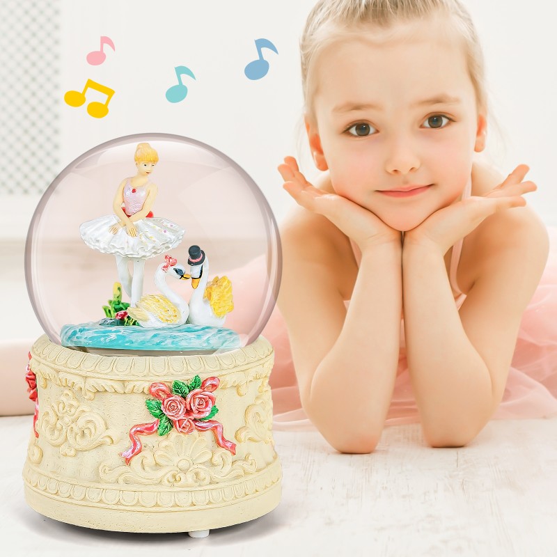 Ballerina Snow Globe Music Box- Ballet Gift for Wife Daughter Girlfriend Ballerina Musical Box with Light Birthday Christmas Valentine Day Anniversary Present Play Swan Lake Ballerina Snow Globe Music Box- Ballet Gift for Wife Daughter Girlfriend Ballerina Musical Box with Light Birthday Christmas Valentine Day Anniversary Present Play Swan Lake