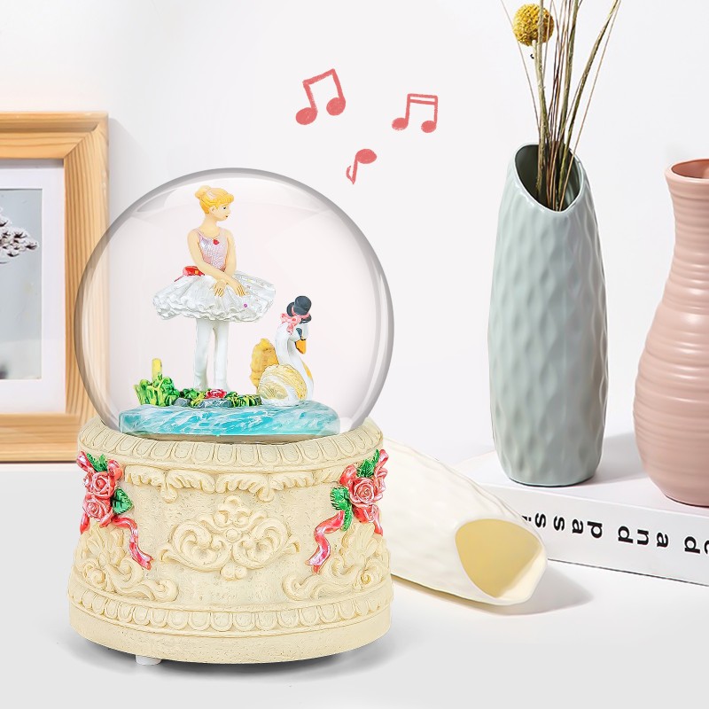 Ballerina Snow Globe Music Box- Ballet Gift for Wife Daughter Girlfriend Ballerina Musical Box with Light Birthday Christmas Valentine Day Anniversary Present Play Swan Lake Ballerina Snow Globe Music Box- Ballet Gift for Wife Daughter Girlfriend Ballerina Musical Box with Light Birthday Christmas Valentine Day Anniversary Present Play Swan Lake