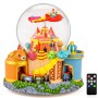Carousel Music Box with Train for Boys Girls, Upgraded Remote Control Snow Globe Christmas Birthday Gift for Daughter Son Granddaughter Music Box with Light Plays Multiple Songs