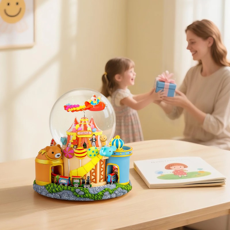 Carousel Music Box with Train for Boys Girls, Upgraded Remote Control Snow Globe Christmas Birthday Gift for Daughter Son Granddaughter Music Box with Light Plays Multiple Songs Carousel Music Box with Train for Boys Girls, Upgraded Remote Control Snow Globe Christmas Birthday Gift for Daughter Son Granddaughter Music Box with Light Plays Multiple Songs
