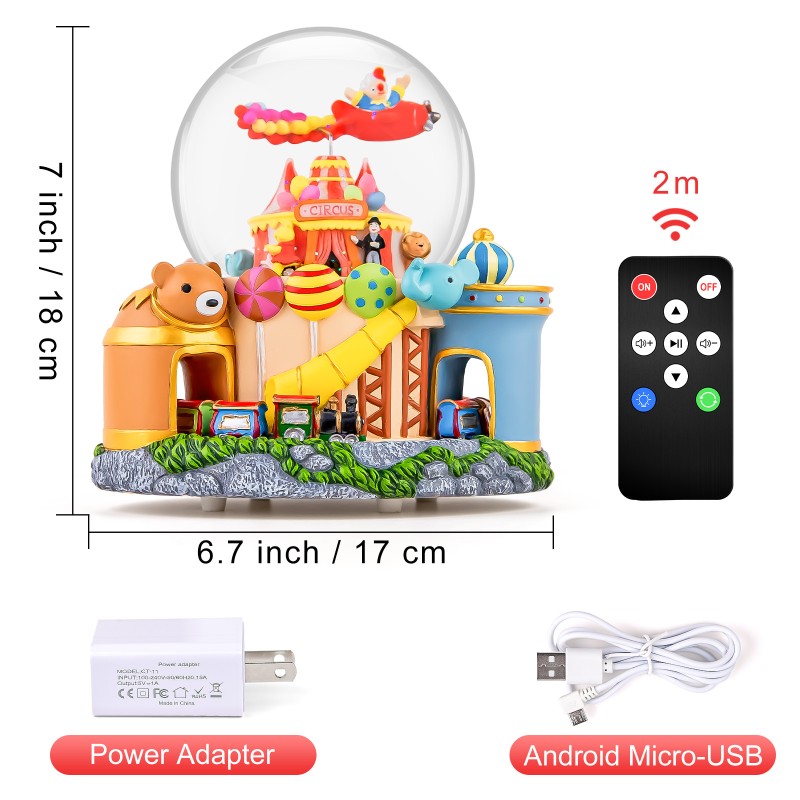Carousel Music Box with Train for Boys Girls, Upgraded Remote Control Snow Globe Christmas Birthday Gift for Daughter Son Granddaughter Music Box with Light Plays Multiple Songs Carousel Music Box with Train for Boys Girls, Upgraded Remote Control Snow Globe Christmas Birthday Gift for Daughter Son Granddaughter Music Box with Light Plays Multiple Songs