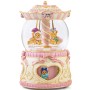 Teddy Bear Music Box Snow Globe, Rotating Musical Boxes with Light for Mom Wife Daughter Girlfriend Anniversary Christmas Birthday Gift Play You are My Sunshine