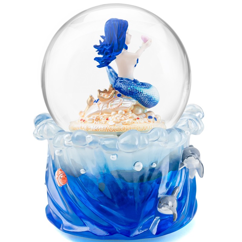 Mermaid Snow Globe Music Box, Ocean Theme Birthday Gift for Girls Daughter Girlfriend Wife Women Mother Day Anniversary Musical Box with Light Play You are My Sunshine Mermaid Snow Globe Music Box, Ocean Theme Birthday Gift for Girls Daughter Girlfriend Wife Women Mother Day Anniversary Musical Box with Light Play You are My Sunshine