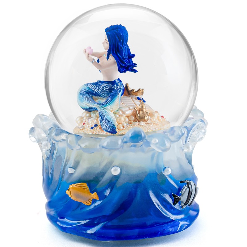 Mermaid Snow Globe Music Box, Ocean Theme Birthday Gift for Girls Daughter Girlfriend Wife Women Mother Day Anniversary Musical Box with Light Play You are My Sunshine Mermaid Snow Globe Music Box, Ocean Theme Birthday Gift for Girls Daughter Girlfriend Wife Women Mother Day Anniversary Musical Box with Light Play You are My Sunshine