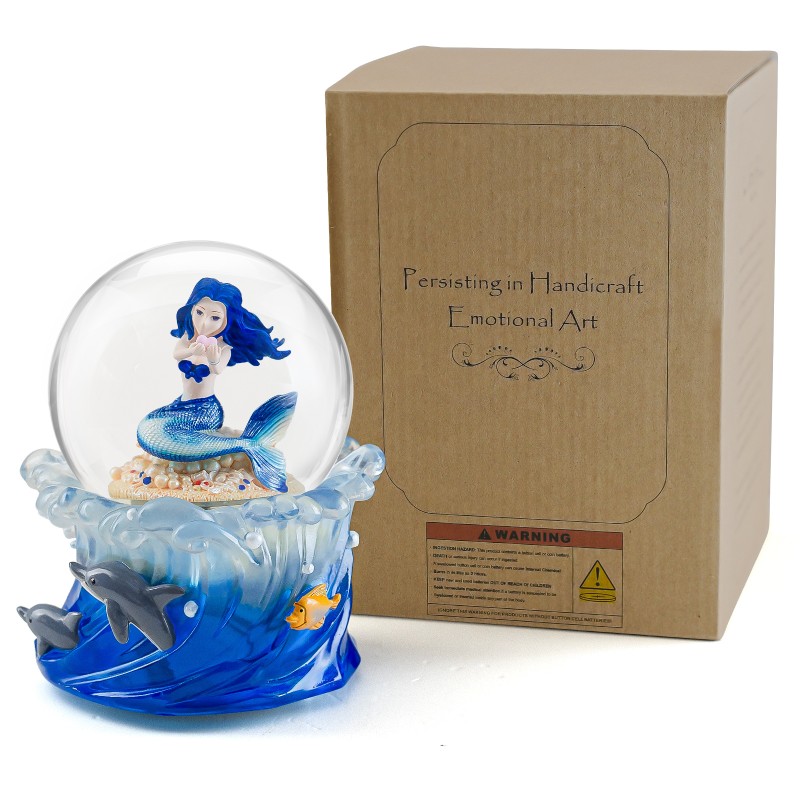 Mermaid Snow Globe Music Box, Ocean Theme Birthday Gift for Girls Daughter Girlfriend Wife Women Mother Day Anniversary Musical Box with Light Play You are My Sunshine Mermaid Snow Globe Music Box, Ocean Theme Birthday Gift for Girls Daughter Girlfriend Wife Women Mother Day Anniversary Musical Box with Light Play You are My Sunshine