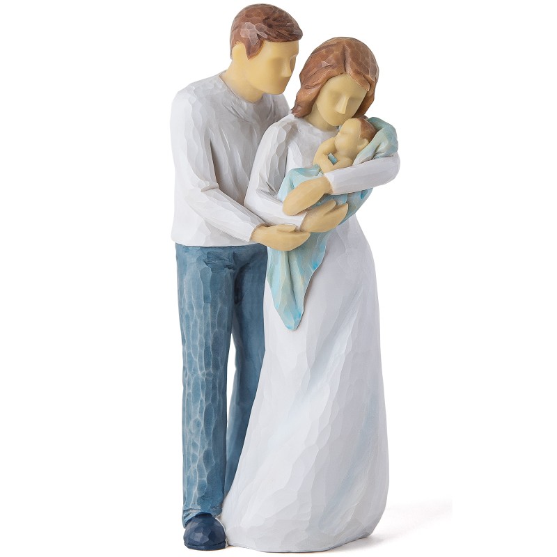 AIDLNS Family of 3 Figurine, Sculpted Hand-Painted Statue Joy of Family Figurine Collectible Keepsake Gifts for Birthdays Christmas Mother's Day Newborn Gift Home Decoration AIDLNS Family of 3 Figurine, Sculpted Hand-Painted Statue Joy of Family Figurine Collectible Keepsake Gifts for Birthdays Christmas Mother's Day Newborn Gift Home Decoration