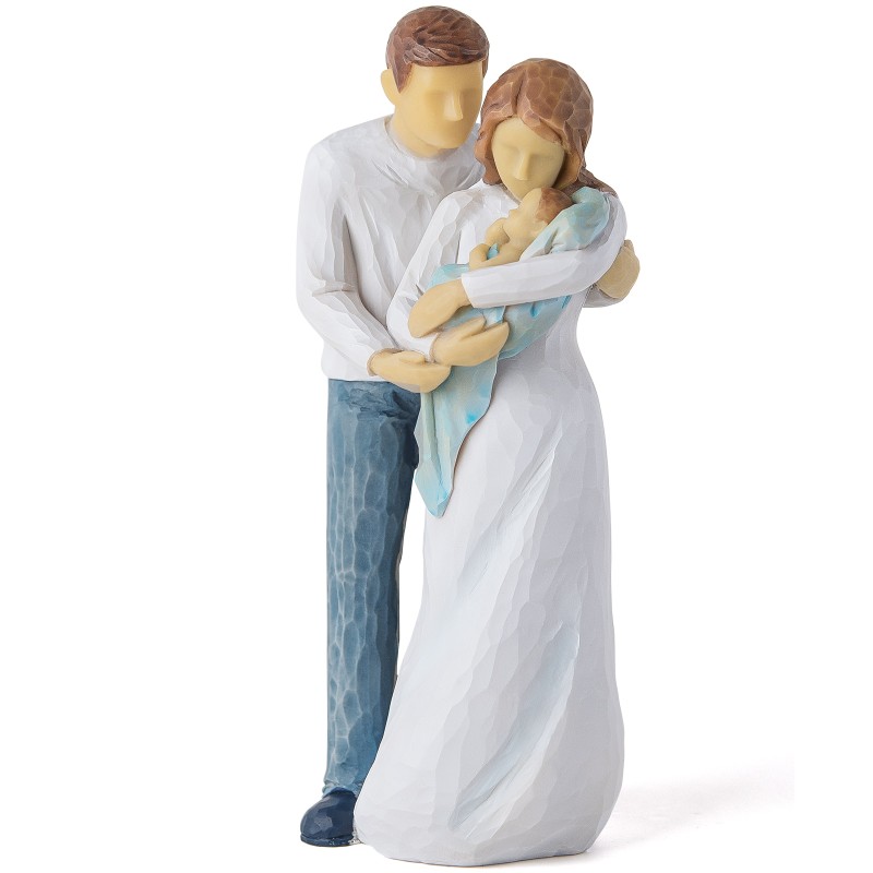 AIDLNS Family of 3 Figurine, Sculpted Hand-Painted Statue Joy of Family Figurine Collectible Keepsake Gifts for Birthdays Christmas Mother's Day Newborn Gift Home Decoration AIDLNS Family of 3 Figurine, Sculpted Hand-Painted Statue Joy of Family Figurine Collectible Keepsake Gifts for Birthdays Christmas Mother's Day Newborn Gift Home Decoration