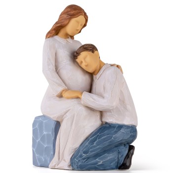 AIDLNS - Figuritas para embarazo, regalo para esposa, estatua de embarazo, regalo para el nuevo bebé, marido, nuera, primera, madre, padre, día de San Valentín