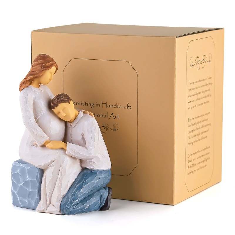 AIDLNS - Figuritas para embarazo, regalo para esposa, estatua de embarazo, regalo para el nuevo bebé, marido, nuera, primera, madre, padre, día de San Valentín AIDLNS - Figuritas para embarazo, regalo para esposa, estatua de embarazo, regalo para el nuevo bebé, marido, nuera, primera, madre, padre, día de San Valentín