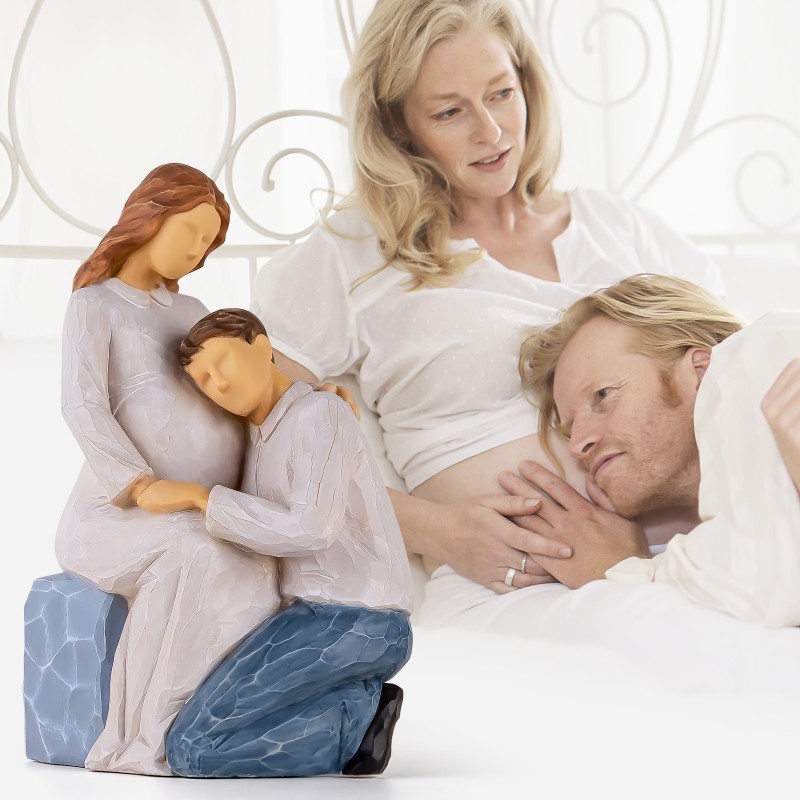 AIDLNS - Figuritas para embarazo, regalo para esposa, estatua de embarazo, regalo para el nuevo bebé, marido, nuera, primera, madre, padre, día de San Valentín AIDLNS - Figuritas para embarazo, regalo para esposa, estatua de embarazo, regalo para el nuevo bebé, marido, nuera, primera, madre, padre, día de San Valentín