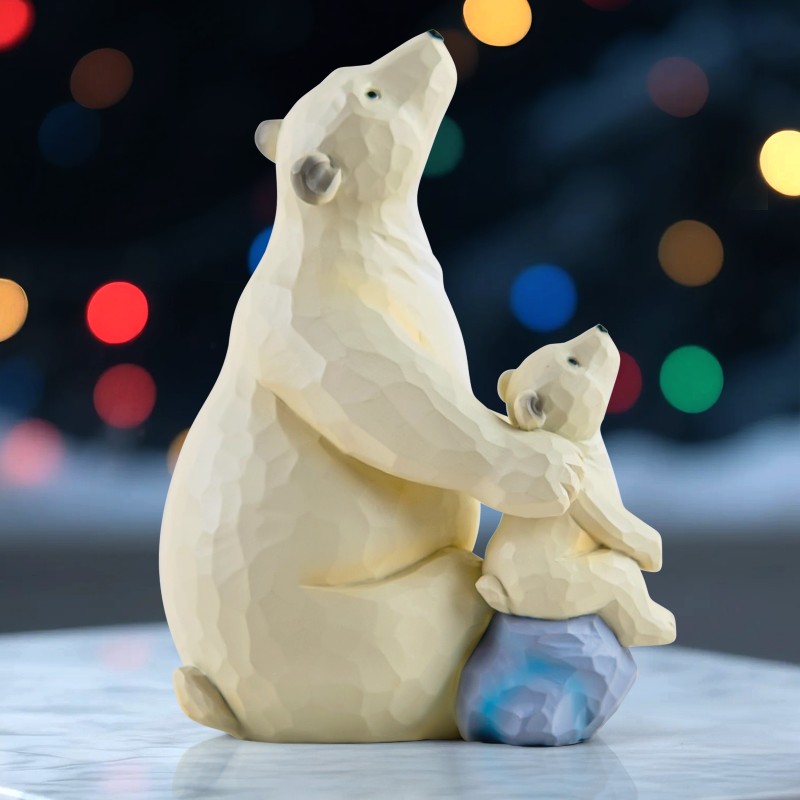 AIDLNS Dad and Daughter Son Figurine, Polar Bear Figurine Keepsake Father s Day Gift for Daddy, Mom and Daughter Son Figurines Birthday Anniversary (I Love You to The Moon and Back) AIDLNS Dad and Daughter Son Figurine, Polar Bear Figurine Keepsake Father s Day Gift for Daddy, Mom and Daughter Son Figurines Birthday Anniversary (I Love You to The Moon and Back)
