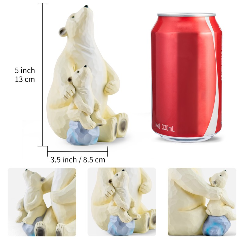 AIDLNS Dad and Daughter Son Figurine, Polar Bear Figurine Keepsake Father s Day Gift for Daddy, Mom and Daughter Son Figurines Birthday Anniversary (I Love You to The Moon and Back) AIDLNS Dad and Daughter Son Figurine, Polar Bear Figurine Keepsake Father s Day Gift for Daddy, Mom and Daughter Son Figurines Birthday Anniversary (I Love You to The Moon and Back)