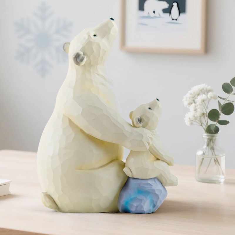 AIDLNS Dad and Daughter Son Figurine, Polar Bear Figurine Keepsake Father s Day Gift for Daddy, Mom and Daughter Son Figurines Birthday Anniversary (I Love You to The Moon and Back) AIDLNS Dad and Daughter Son Figurine, Polar Bear Figurine Keepsake Father s Day Gift for Daddy, Mom and Daughter Son Figurines Birthday Anniversary (I Love You to The Moon and Back)