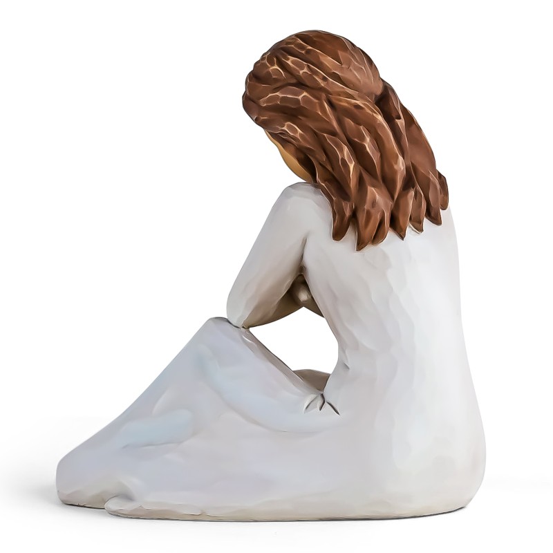 AIDLNS Girl and Dog Figurines Gift, Hand Sculpture Pet Loss of Dog Puppy Birthday for Dog Lovers AIDLNS Girl and Dog Figurines Gift, Hand Sculpture Pet Loss of Dog Puppy Birthday for Dog Lovers