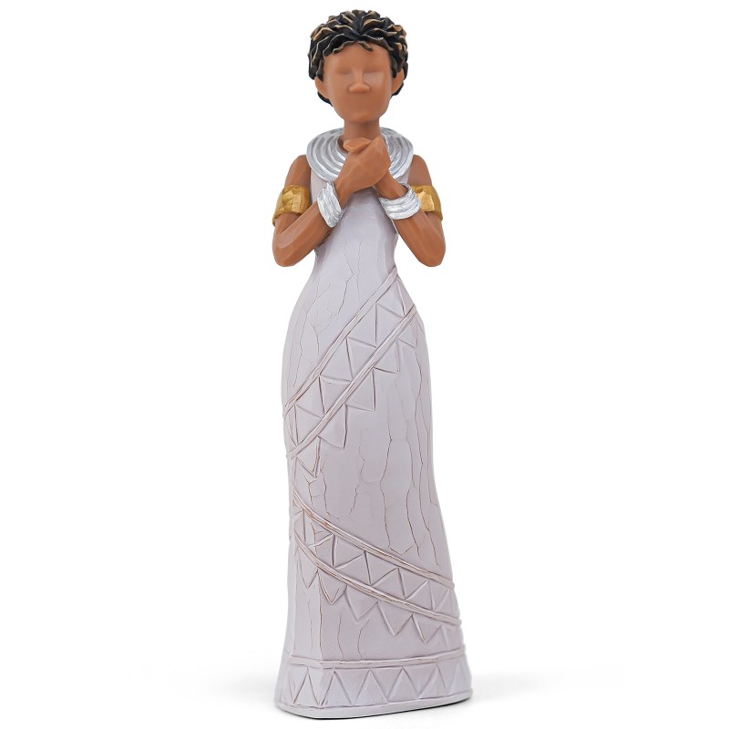 Elegant Hand-Painted African-Inspired Woman Figurine,Darker Skin Lady Collectible Sculpture for Home Decor,Inspirational Gift for Women,Perfect for Mother’s Day,Birthday,Anniversary,Special Occasions Elegant Hand-Painted African-Inspired Woman Figurine,Darker Skin Lady Collectible Sculpture for Home Decor,Inspirational Gift for Women,Perfect for Mother’s Day,Birthday,Anniversary,Special Occasions