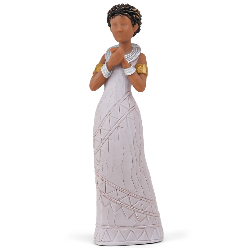 Elegant Hand-Painted African-Inspired Woman Figurine,Darker Skin Lady Collectible Sculpture for Home Decor,Inspirational Gift for Women,Perfect for Mother’s Day,Birthday,Anniversary,Special Occasions Elegant Hand-Painted African-Inspired Woman Figurine,Darker Skin Lady Collectible Sculpture for Home Decor,Inspirational Gift for Women,Perfect for Mother’s Day,Birthday,Anniversary,Special Occasions