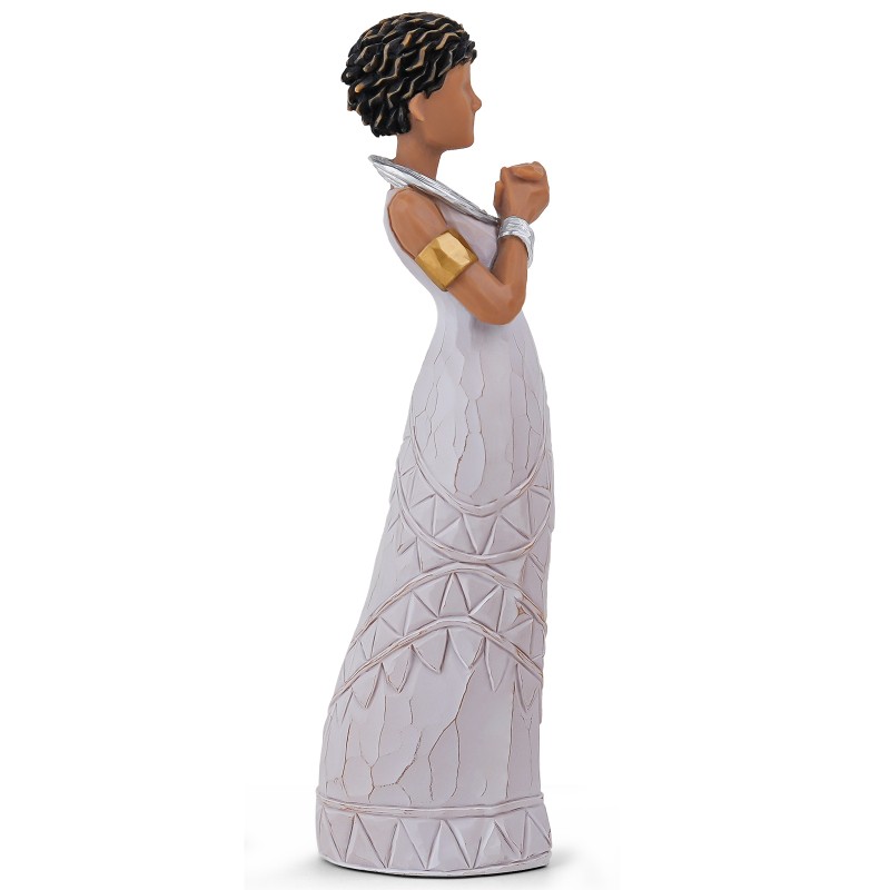 Elegant Hand-Painted African-Inspired Woman Figurine,Darker Skin Lady Collectible Sculpture for Home Decor,Inspirational Gift for Women,Perfect for Mother’s Day,Birthday,Anniversary,Special Occasions Elegant Hand-Painted African-Inspired Woman Figurine,Darker Skin Lady Collectible Sculpture for Home Decor,Inspirational Gift for Women,Perfect for Mother’s Day,Birthday,Anniversary,Special Occasions