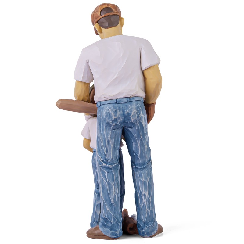 AIDLNS Father and Son Figurines, Dad and Son Play Baseball Hand-Painted Figures Gifts for Dad Boys, Family Sculpture for Shelf Decor Desktop Home Decoration (Legacy Swing) AIDLNS Father and Son Figurines, Dad and Son Play Baseball Hand-Painted Figures Gifts for Dad Boys, Family Sculpture for Shelf Decor Desktop Home Decoration (Legacy Swing)