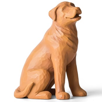 Love My Dog, Animal Sculpted Hand-Painted Figure, Friendship Memorials for Dog Lovers, 5 inch Hand Carved Dog Sympathy Gifts, Pet Loss Gifts