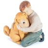 AIDLNS Boy and Puppy Dog Figurine, Memorial Friendship Collectible Hand Sculpted Loss of Dog Gifts, Father S Day Gift for Man (Joyful Friendship) AIDLNS Boy and Puppy Dog Figurine, Memorial Friendship Collectible Hand Sculpted Loss of Dog Gifts, Father S Day Gift for Man (Joyful Friendship)