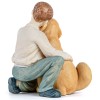 AIDLNS Boy and Puppy Dog Figurine, Memorial Friendship Collectible Hand Sculpted Loss of Dog Gifts, Father S Day Gift for Man (Joyful Friendship) AIDLNS Boy and Puppy Dog Figurine, Memorial Friendship Collectible Hand Sculpted Loss of Dog Gifts, Father S Day Gift for Man (Joyful Friendship)