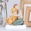 AIDLNS Boy and Puppy Dog Figurine, Memorial Friendship Collectible Hand Sculpted Loss of Dog Gifts, Father S Day Gift for Man (Joyful Friendship) AIDLNS Boy and Puppy Dog Figurine, Memorial Friendship Collectible Hand Sculpted Loss of Dog Gifts, Father S Day Gift for Man (Joyful Friendship)