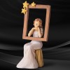 AIDLNS Elegant Women Figurine, Sitting Girl Statue Hand-Painted Sculpted Memorial Figure, Retirement Gift for Woman, Unique Gift for Birthday, Valentine Day, Mother's Day Home Decoration AIDLNS Elegant Women Figurine, Sitting Girl Statue Hand-Painted Sculpted Memorial Figure, Retirement Gift for Woman, Unique Gift for Birthday, Valentine Day, Mother's Day Home Decoration