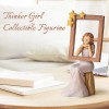 AIDLNS Elegant Women Figurine, Sitting Girl Statue Hand-Painted Sculpted Memorial Figure, Retirement Gift for Woman, Unique Gift for Birthday, Valentine Day, Mother's Day Home Decoration AIDLNS Elegant Women Figurine, Sitting Girl Statue Hand-Painted Sculpted Memorial Figure, Retirement Gift for Woman, Unique Gift for Birthday, Valentine Day, Mother's Day Home Decoration