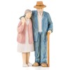 Husband and Wife Elderly Figurine, Couple Collectible Figure for Home Decoration, Sculpted Hand-Painted Figures Anniversary Wedding Valentine's Day Gift for Mom Grandmas (Around You) Husband and Wife Elderly Figurine, Couple Collectible Figure for Home Decoration, Sculpted Hand-Painted Figures Anniversary Wedding Valentine's Day Gift for Mom Grandmas (Around You)