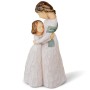 AIDLNS Mom and Daughter Figurine Statue Gift, Sculpted Hand-Painted Mother Daughter Figure Birthday for Mom Girls (Love You Forever)