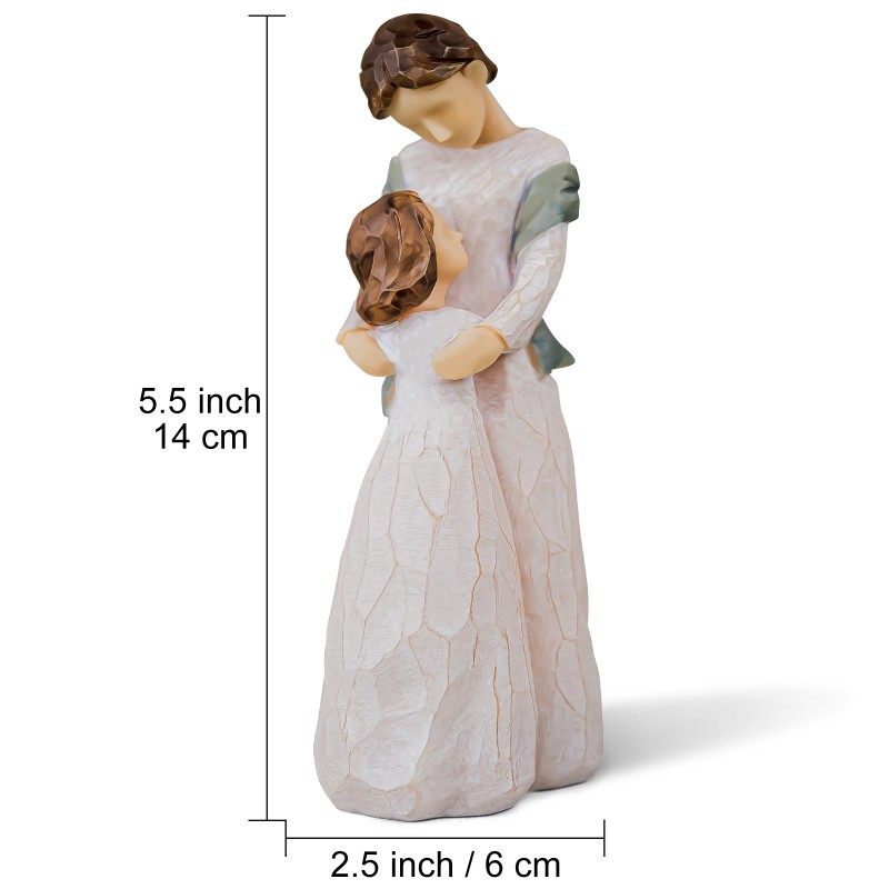 AIDLNS Mom and Daughter Figurine Statue Gift, Sculpted Hand-Painted Mother Daughter Figure Birthday for Mom Girls (Love You Forever) AIDLNS Mom and Daughter Figurine Statue Gift, Sculpted Hand-Painted Mother Daughter Figure Birthday for Mom Girls (Love You Forever)