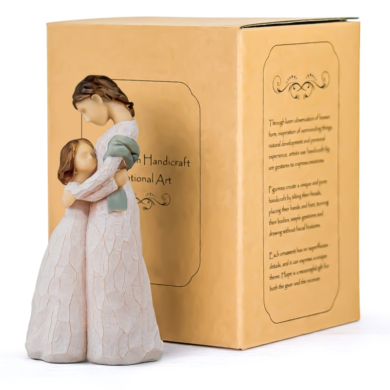AIDLNS Mom and Daughter Figurine Statue Gift, Sculpted Hand-Painted Mother Daughter Figure Birthday for Mom Girls (Love You Forever) AIDLNS Mom and Daughter Figurine Statue Gift, Sculpted Hand-Painted Mother Daughter Figure Birthday for Mom Girls (Love You Forever)