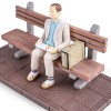 AIDLNS Forrest Gump Figurine, Film Characters Sculpted Hand-Painted Figure Inspiring Life Christmas Anniversary Collectible Figurines Gift for Husband Boyfriend Friend Birthday