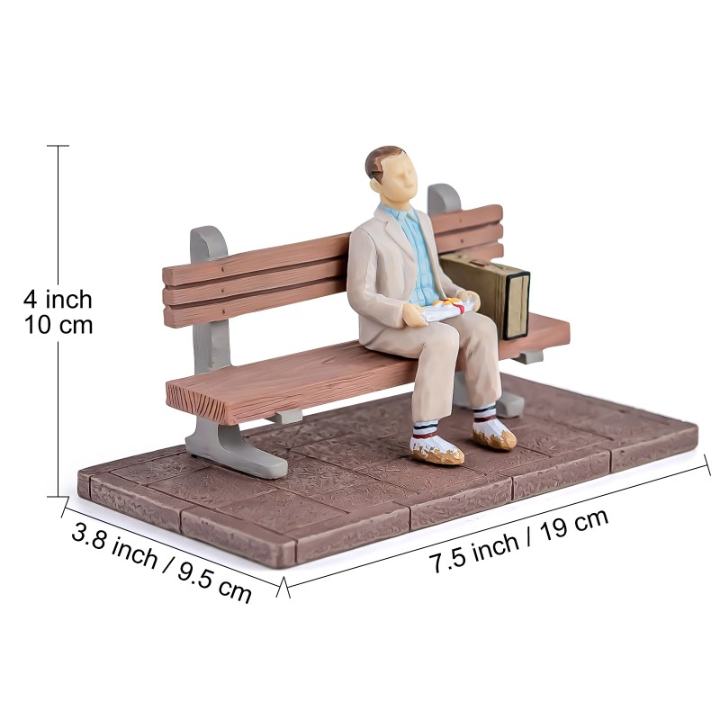 AIDLNS Forrest Gump Figurine, Film Characters Sculpted Hand-Painted Figure Inspiring Life Christmas Anniversary Collectible Figurines Gift for Husband Boyfriend Friend Birthday AIDLNS Forrest Gump Figurine, Film Characters Sculpted Hand-Painted Figure Inspiring Life Christmas Anniversary Collectible Figurines Gift for Husband Boyfriend Friend Birthday