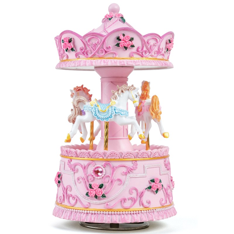 Carousel Music Box Gift, Wind Up Musical Box with Light Christmas Valentine's Day Anniversary Birthday Gifts for Wife Girls Girlfriend Daughter Son Plays You are My Sunshine Carousel Music Box Gift, Wind Up Musical Box with Light Christmas Valentine's Day Anniversary Birthday Gifts for Wife Girls Girlfriend Daughter Son Plays You are My Sunshine