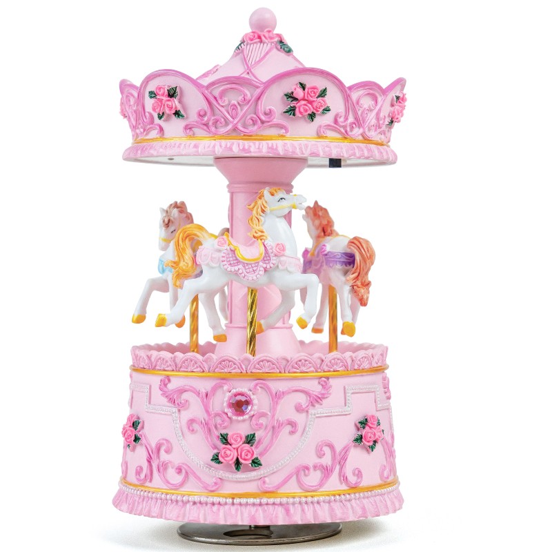 Carousel Music Box Gift, Wind Up Musical Box with Light Christmas Valentine's Day Anniversary Birthday Gifts for Wife Girls Girlfriend Daughter Son Plays You are My Sunshine Carousel Music Box Gift, Wind Up Musical Box with Light Christmas Valentine's Day Anniversary Birthday Gifts for Wife Girls Girlfriend Daughter Son Plays You are My Sunshine