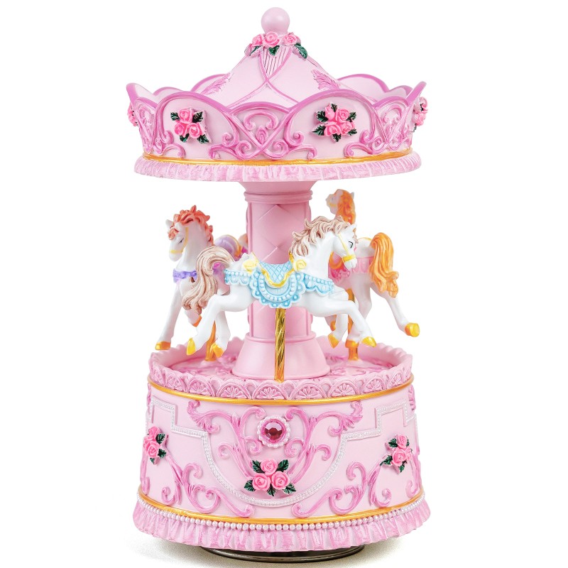 Carousel Music Box Gift, Wind Up Musical Box with Light Christmas Valentine's Day Anniversary Birthday Gifts for Wife Girls Girlfriend Daughter Son Plays You are My Sunshine Carousel Music Box Gift, Wind Up Musical Box with Light Christmas Valentine's Day Anniversary Birthday Gifts for Wife Girls Girlfriend Daughter Son Plays You are My Sunshine