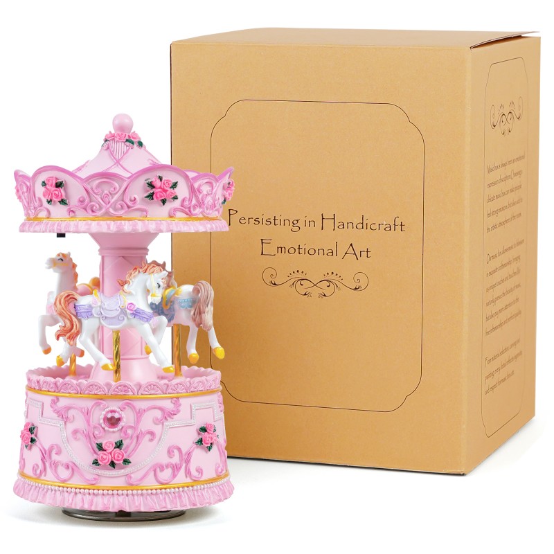 Carousel Music Box Gift, Wind Up Musical Box with Light Christmas Valentine's Day Anniversary Birthday Gifts for Wife Girls Girlfriend Daughter Son Plays You are My Sunshine Carousel Music Box Gift, Wind Up Musical Box with Light Christmas Valentine's Day Anniversary Birthday Gifts for Wife Girls Girlfriend Daughter Son Plays You are My Sunshine