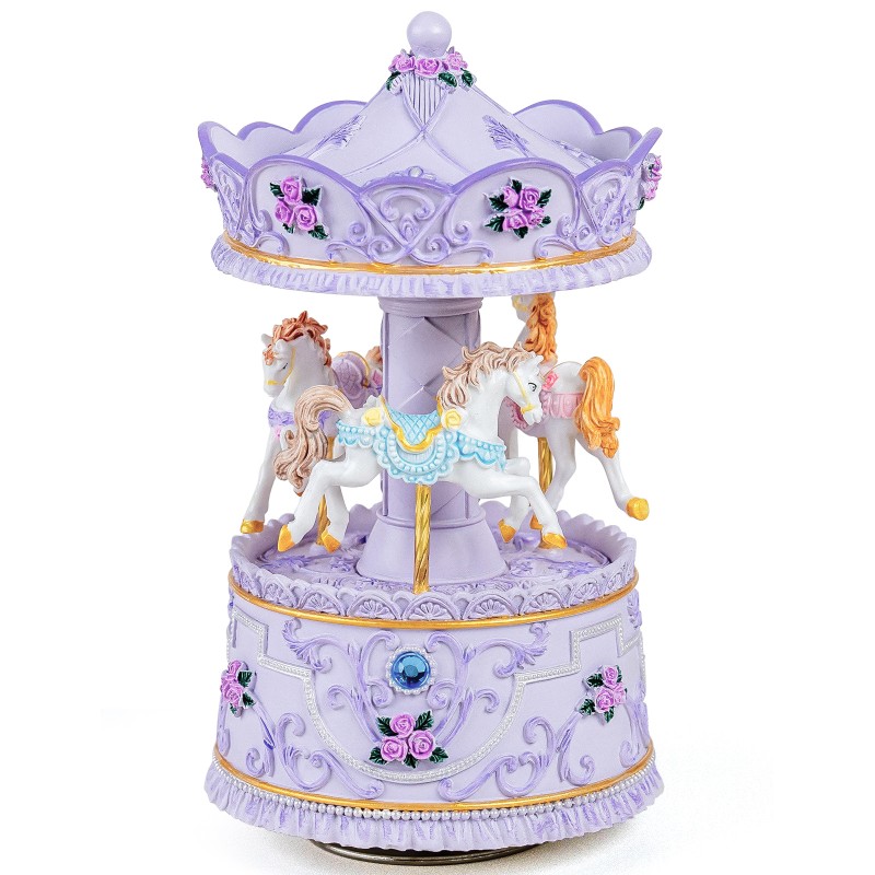 Carousel Music Box Gift, Wind Up Musical Box with Light Christmas Valentine's Day Anniversary Birthday Gifts for Wife Girls Girlfriend Daughter Son Plays You are My Sunshine Carousel Music Box Gift, Wind Up Musical Box with Light Christmas Valentine's Day Anniversary Birthday Gifts for Wife Girls Girlfriend Daughter Son Plays You are My Sunshine