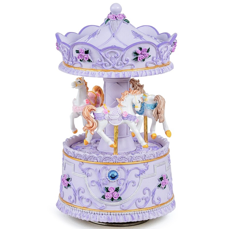 Carousel Music Box Gift, Wind Up Musical Box with Light Christmas Valentine's Day Anniversary Birthday Gifts for Wife Girls Girlfriend Daughter Son Plays You are My Sunshine Carousel Music Box Gift, Wind Up Musical Box with Light Christmas Valentine's Day Anniversary Birthday Gifts for Wife Girls Girlfriend Daughter Son Plays You are My Sunshine