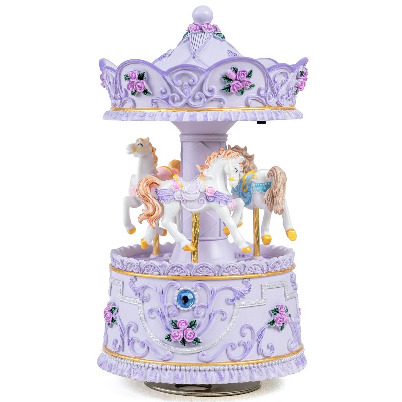 Carousel Music Box Gift, Wind Up Musical Box with Light Christmas Valentine's Day Anniversary Birthday Gifts for Wife Girls Girlfriend Daughter Son Plays You are My Sunshine Carousel Music Box Gift, Wind Up Musical Box with Light Christmas Valentine's Day Anniversary Birthday Gifts for Wife Girls Girlfriend Daughter Son Plays You are My Sunshine