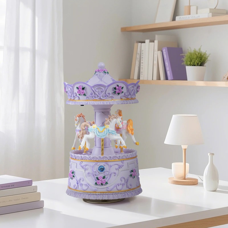 Carousel Music Box Gift, Wind Up Musical Box with Light Christmas Valentine's Day Anniversary Birthday Gifts for Wife Girls Girlfriend Daughter Son Plays You are My Sunshine Carousel Music Box Gift, Wind Up Musical Box with Light Christmas Valentine's Day Anniversary Birthday Gifts for Wife Girls Girlfriend Daughter Son Plays You are My Sunshine
