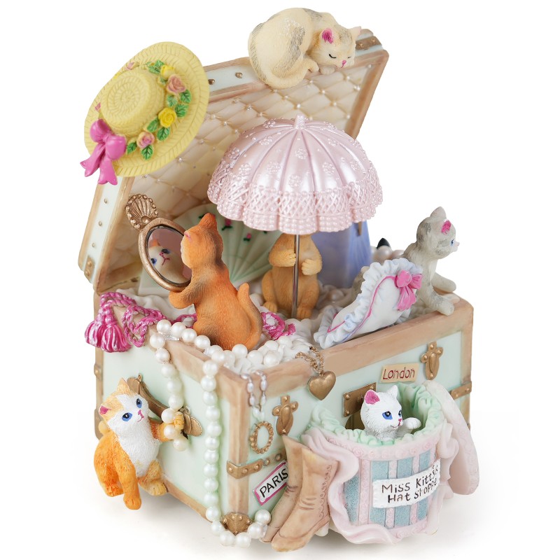 Cat Music Box Gift for Girls, Cute Wind Up Keepsake for Daughter Wife Girlfriend Sister Granddaughter, Lovely Birthday Christmas Friendship Gifts Play Castle in the Sky Cat Music Box Gift for Girls, Cute Wind Up Keepsake for Daughter Wife Girlfriend Sister Granddaughter, Lovely Birthday Christmas Friendship Gifts Play Castle in the Sky