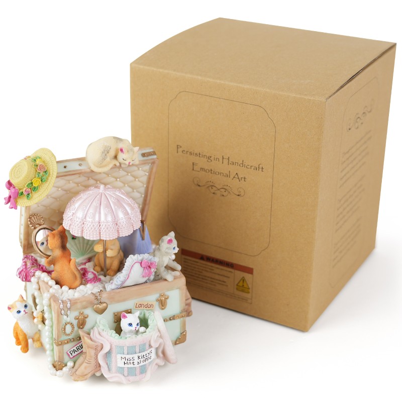 Cat Music Box Gift for Girls, Cute Wind Up Keepsake for Daughter Wife Girlfriend Sister Granddaughter, Lovely Birthday Christmas Friendship Gifts Play Castle in the Sky Cat Music Box Gift for Girls, Cute Wind Up Keepsake for Daughter Wife Girlfriend Sister Granddaughter, Lovely Birthday Christmas Friendship Gifts Play Castle in the Sky