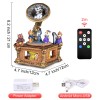 Vintage Gramophone Remote Control Music Box, Birthday Anniversary for Mom Grandma Women Cat Lover, Cute Cat Figurine Musical Box Play 64 Melodies Vintage Gramophone Remote Control Music Box, Birthday Anniversary for Mom Grandma Women Cat Lover, Cute Cat Figurine Musical Box Play 64 Melodies